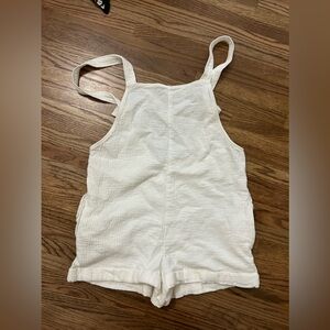 Zara White linen romper